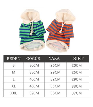 Köpek kıyafeti Kapüşonlu sweat & Lüx Kumaş Medium