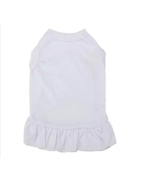 Köpek Kıyafeti ve Elbisesi Kaliteli kumaş Beyaz Medium