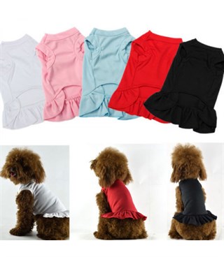 Köpek Kıyafeti ve Elbisesi Kaliteli kumaş Beyaz Medium