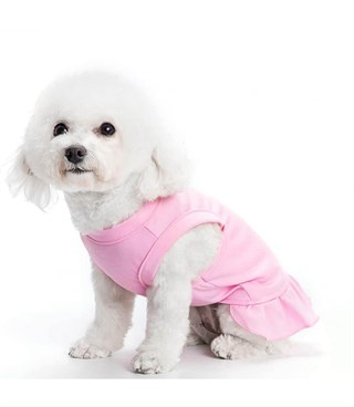 Köpek Kıyafeti ve Elbisesi Kaliteli kumaş Pembe Small