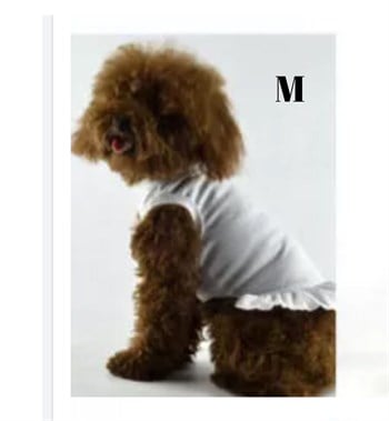 Köpek Kıyafeti ve Elbisesi Kaliteli kumaş Beyaz Medium