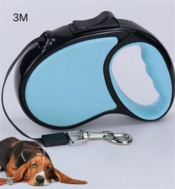 Köpek Tasması Otomatik Geri Çekilebilir BuShop-3m-Turkuaz