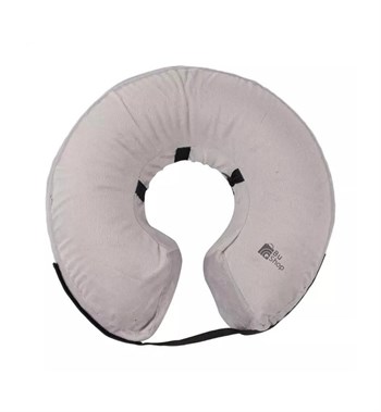 Köpek ve Kedi Boyun Koruyucu Şişme Yakalık  Yüksek Kalite Gri M