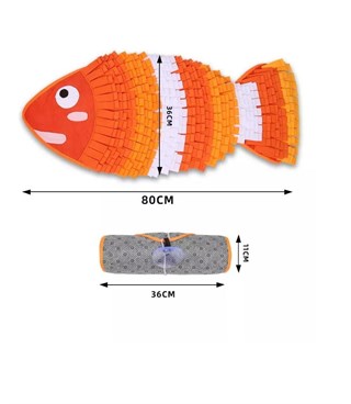 Köpek ve Kedi Oyuncağı Eğitim ve Enerji Oyuncağı BuShop Diş Kaşıma Önleyici Balık Modeli