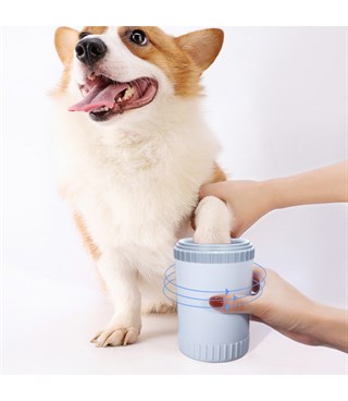 Köpeki Pati Temizleme Aparatı ve  Pati Yıkama Kupası Kir Temizleyici Yüksek Kaliteli Silikon Büyük Boy Fırça -İthal-Pembe