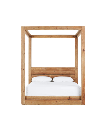 Kütük Karyola Ahşap Yatak Odası Çift Kişilik Vesta