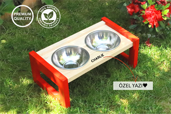 Mama Kabı, Mama Kabı Kedi , Mama Kabı Köpek , Ahşap Mama Kabı , Ahşap Köpek Su Kabı , Ahşap Kedi Su Kabı , Ahşap Mama ve Su Kabı, Lady Bird Serisi ,BuShop