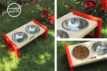 Mama Kabı, Mama Kabı Kedi , Mama Kabı Köpek , Ahşap Mama Kabı , Ahşap Köpek Su Kabı , Ahşap Kedi Su Kabı , Ahşap Mama ve Su Kabı, Lady Bird Serisi ,BuShop