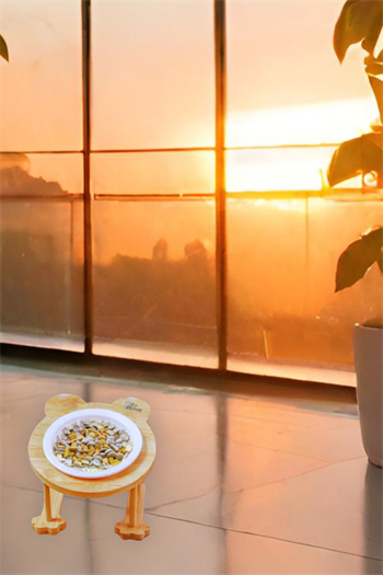 Mama kabı,mama ve su kabı kedi mama tek hazneli kabı,köpek mama kabı,mama kabı ahşap,mama kabı melamin elit zeytin tasarım BuShop