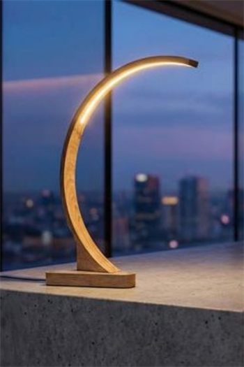 Masa Lambası – BUSHOP C Serisi Ahşap & Inox Limited Edition Çalışma Lambası