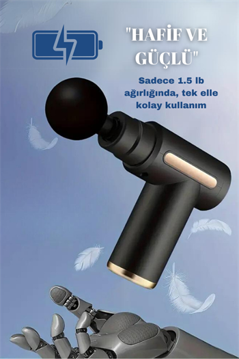 Masaj aleti boyun masaj aleti sırt masaj aleti masaj tabancası  usb şarj edilebilir 4 başlık