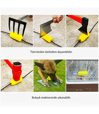 Mısır Dayanıklı köpek diş fırçalama ve temizleme oyuncağı  İp hediyeli BuShop Ödül maması verir