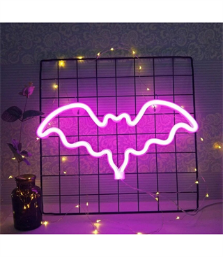 Neon led batman kuş temalı duvar süsleri, led neon pano, bar, clup, çocuk odası mükemmel dekor