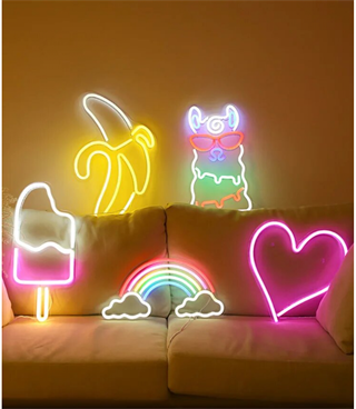 Neon led ışık ananas temalı duvar süsü,led neon  tabela, market, çocuk odası, ofis, kafe, restoran