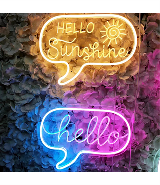Neon led ışık, mesaj temalı duvar süsü,dekoru,neon led tabela, dikkat çeken renkler, kafe, ev dekor