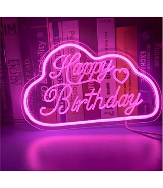 Neon led ışık,bulut temalı duvar süsü,dekoru, tabelası, kişiye özel yazı ve neon rengi seçilebilir.