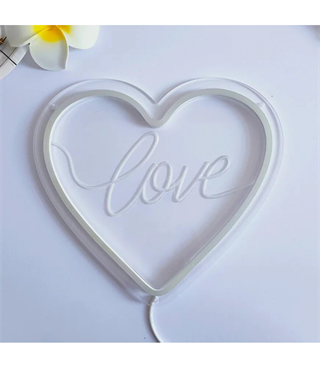 Neon led ışık,kalp temalı duvar süsü,dekoru, tabelası, kişiye özel yazı ve neon rengi seçilebilir.