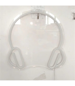 Neon led müzik, kulaklık temalı duvar süsleri, led neon pano rap, kafe,bar, clup neon duvar dekoru