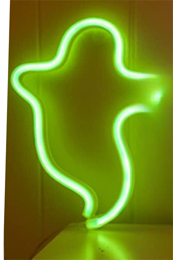 Neon led tabela Hayalet, Halloweentemalı duvar , Doğum günü, dekorasyon odası, Ev, Parti, Yeşil