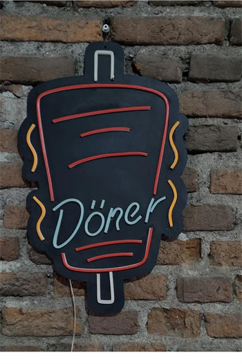 neon led tabela kişiye özel neon tabela neon ışıklı yazı kebab led neon  doner led neon  ışıklı neon tabela resturant temalı