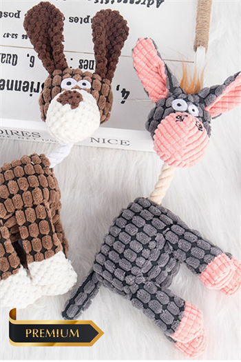 Peluş Dayanıklı Sesli Köpek Oyuncağı ve Köpek Isırma ve kaşıma oyuncağı 3 lü oyuncak seti