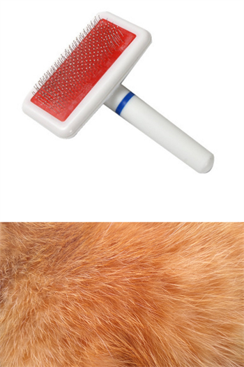Şampuan Hazneli Kedi Ve Köpek Evcil Hayvan Yıkama Fırçası, Kedi ve Köpek Tüy Deri Bakım Fırçası Süper 2 li İthal Set