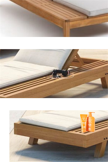 Şezlong Plaj şezlong Ahşap şezlong Minderli Şezlong Havuz Şezlong Bushop Marimo 3