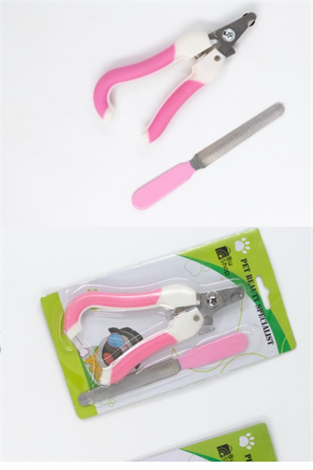 Süper 3 lü İthal Set, Şampuan Hazneli Kedi Ve Köpek Evcil Hayvan Yıkama Fırçası, Kedi tırnak makası ve törpüsü