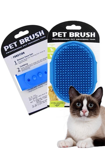 Süper 3 lü İthal Set, Silikon Kedi Köpek Yıkama Fırçası, Tırnak makası ve törpüsü, Kedi köpek Yıkama ve Bakım Seti