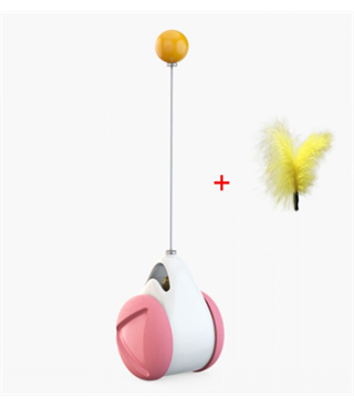 Tekerlekli  kedi oyuncağı  Vakum ile sabitlenir  Enerji Harcatır  Asla devrilmez Pembe BuShop