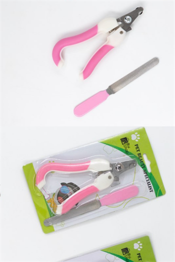 Tuşlu Evcil Hayvan Fırçası, Kedi Köpek Tüy Toplayıcı Tarak, Tırnak makası ve törpüsü, Süper 3 lü İthal Set