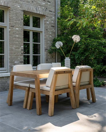 Yemek Masası Masif Ahşap 4 Kişilik Yemek Masası Seti Zena Pure 