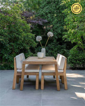 Yemek Masası Masif Ahşap 4 Kişilik Yemek Masası Seti Zena Pure 