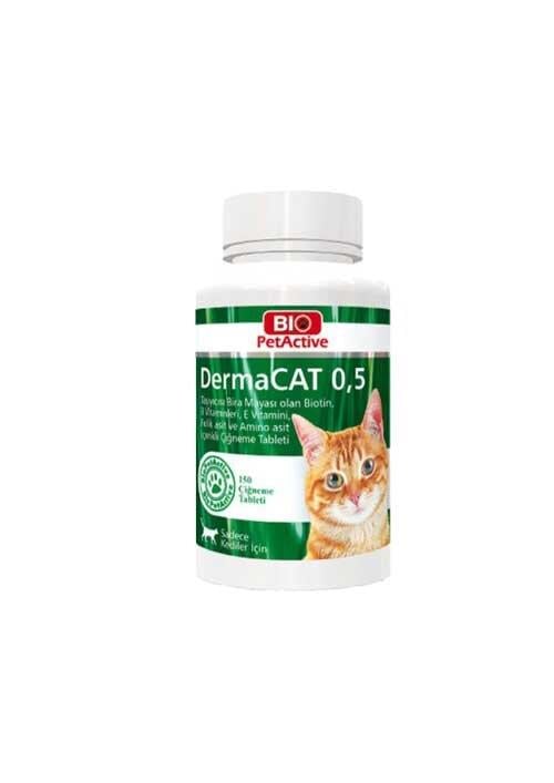Bio Pet Active 0,5 Dermacat Brewers Yeast Kedi Tüy Bakımı 75 Gr 150 Tablet