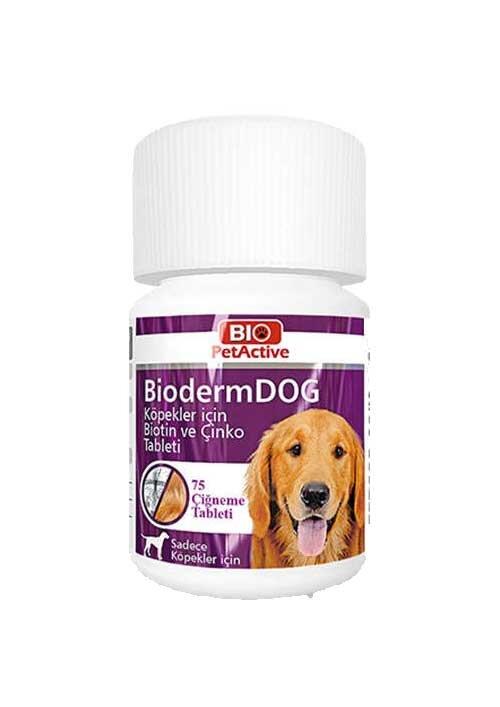 Bio Pet Active Bioderm Biotin Ve Çinko Köpek Tableti 37,5 Gr 75li