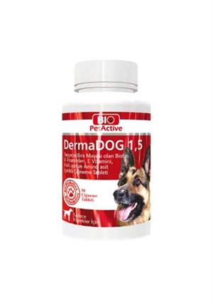 Bio Pet Active Dermadog 1,5 Çinko Sarımsaklı Mayası Tableti 150 Gr 100lü