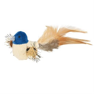 Trixie Peluş Kuş Kedi Oyuncağı Tüy Kuyruklu Oyuncak 8 cm