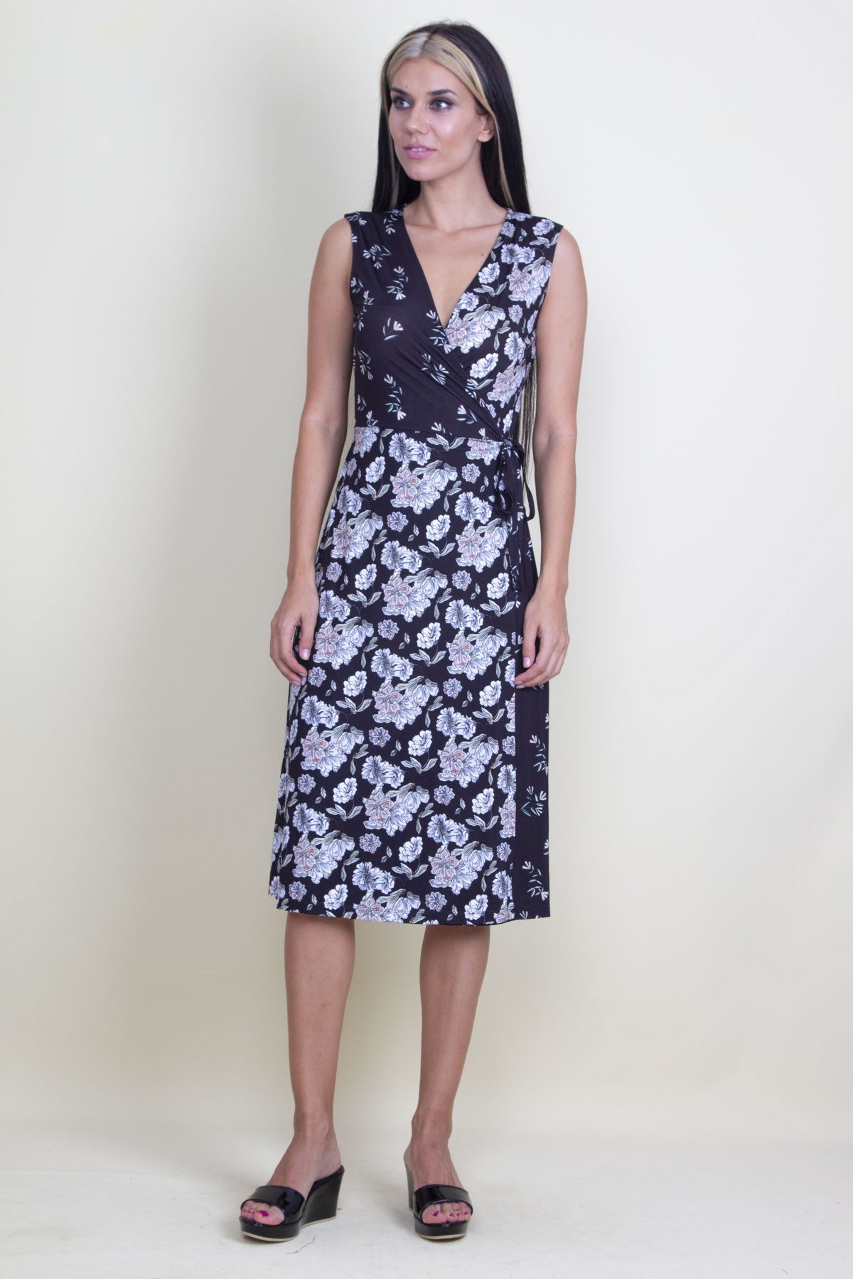 ANVELOP ÇİÇEK DESENLİ ELBİSE