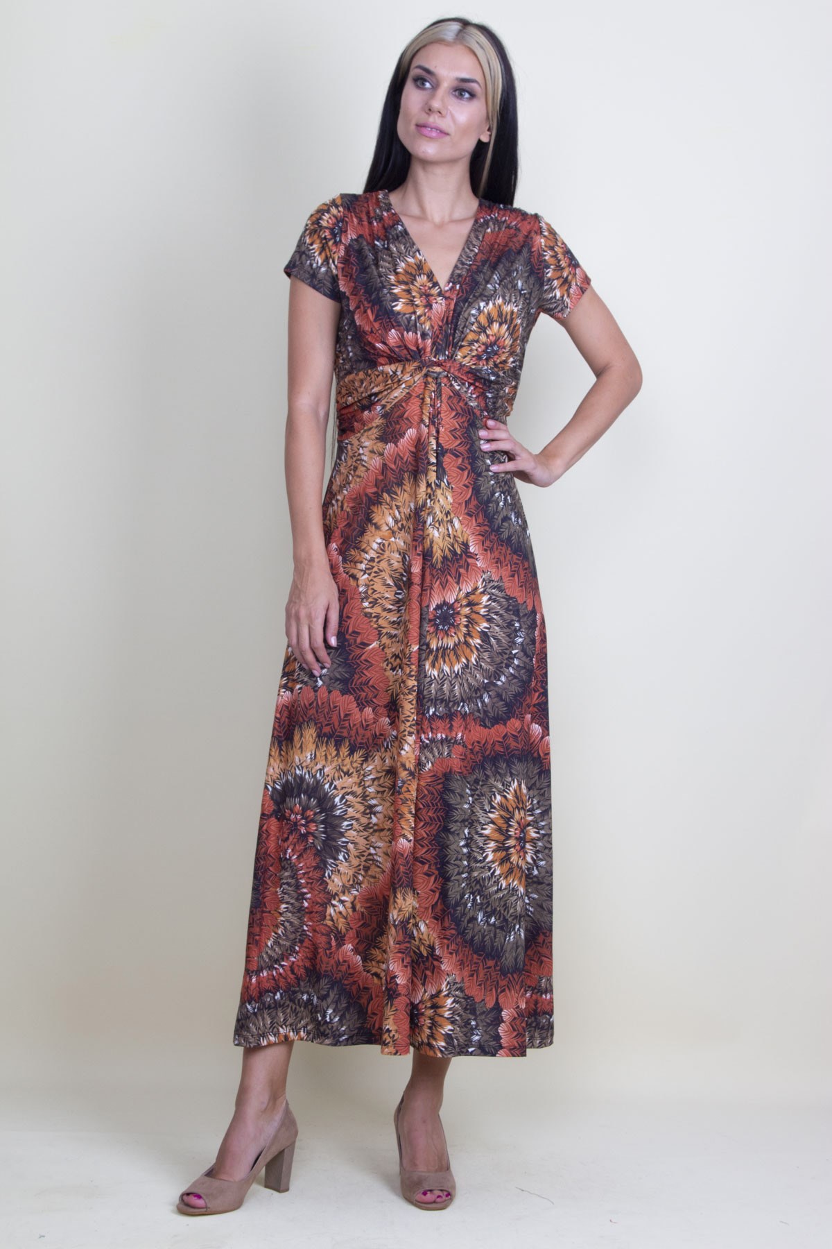 GÖĞÜS DETAYLI ELBİSE