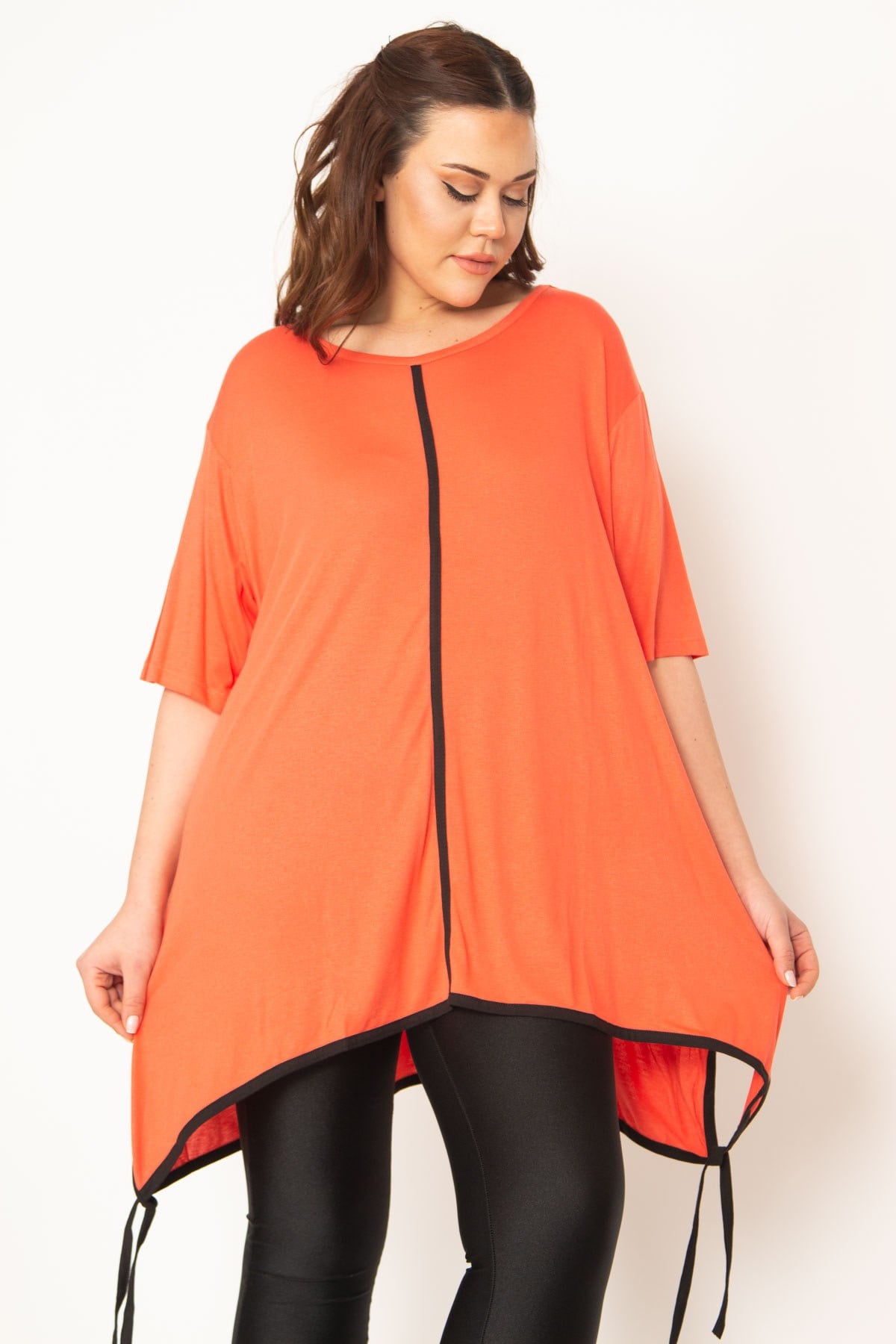 Kadın Nar Yan Bağcıklı Tunik 65N34304