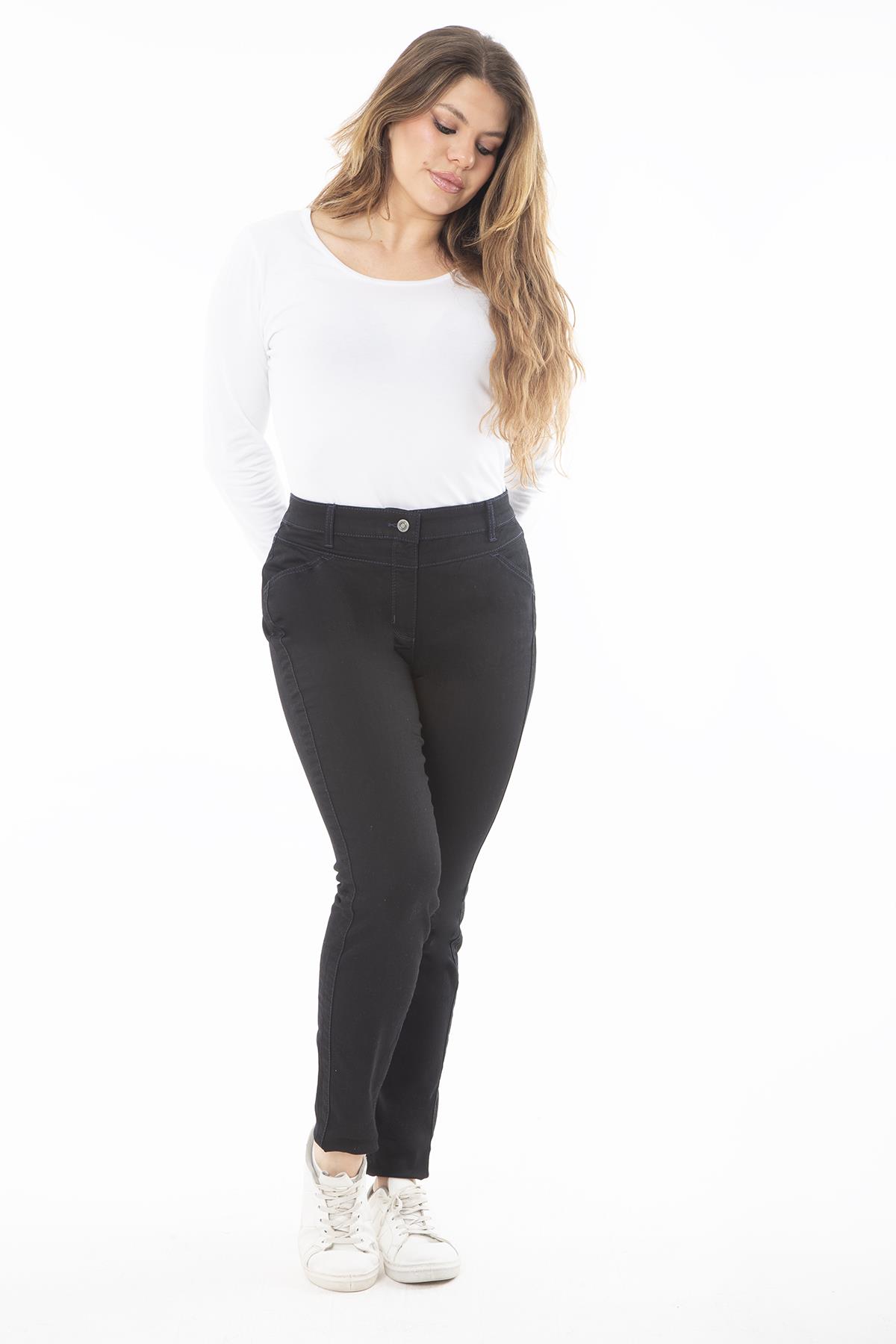KADIN SİYAH LİKRALI 5 CEP SKINNY KOT PANTOLON 26A37277