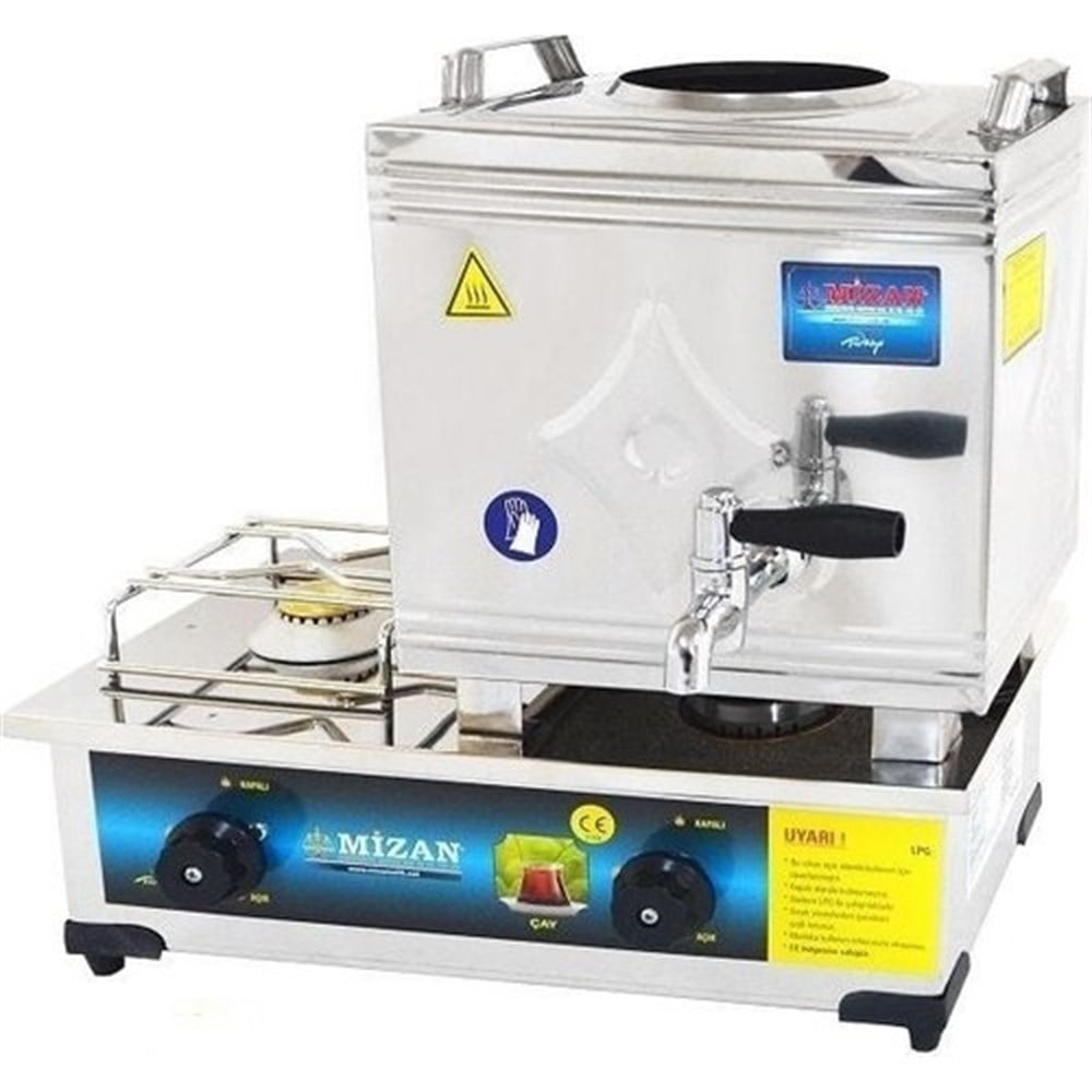 MİZAN MC101 Tek Demlik Gazlı Çay Kazanı 10 Lt