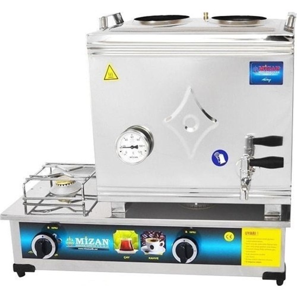 MİZAN MC103 Çift Demlik Gazlı Çay Kazanı 30 Lt