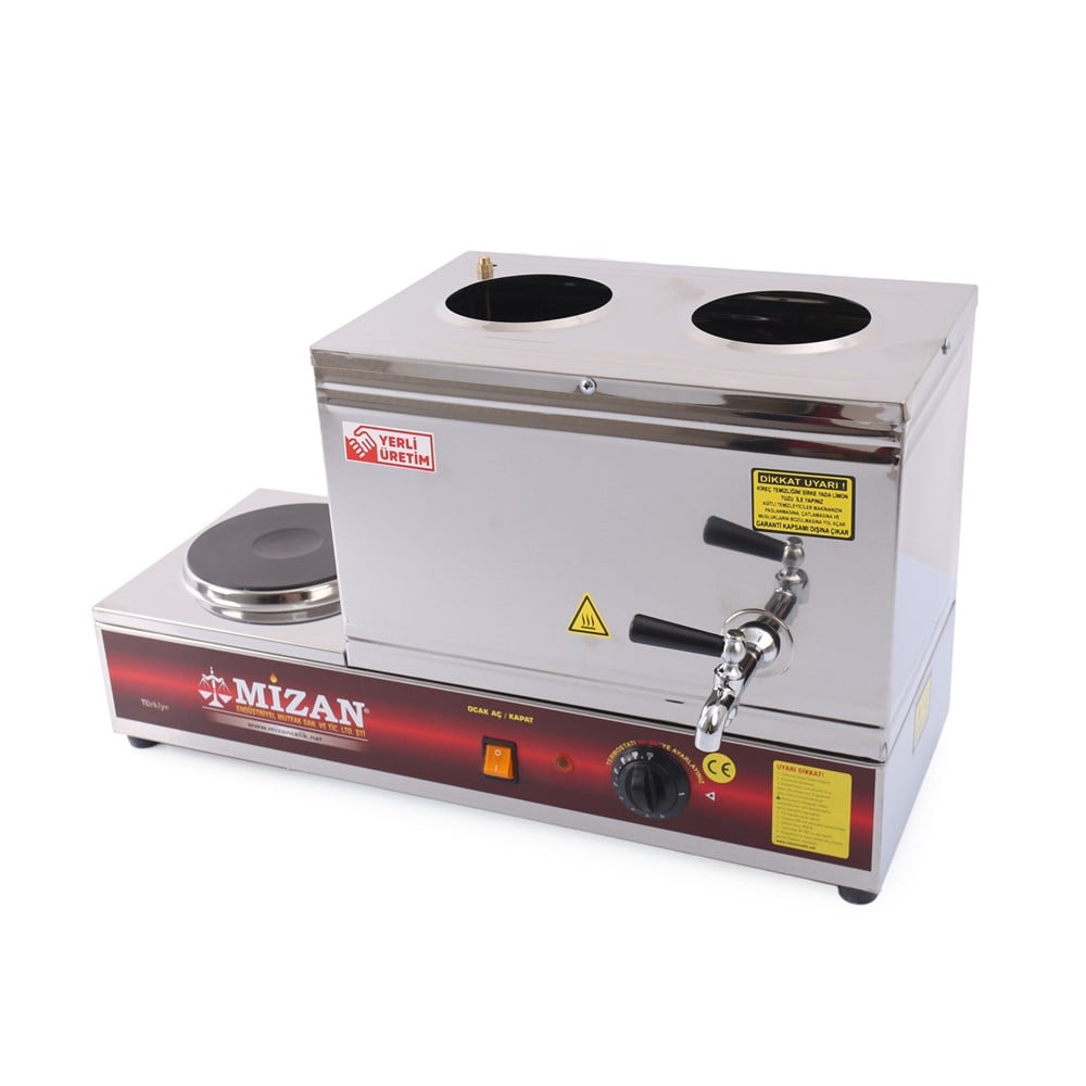 Mizan MC206 Çift Demlik Pleytli Çay Kazanı 20 LT 