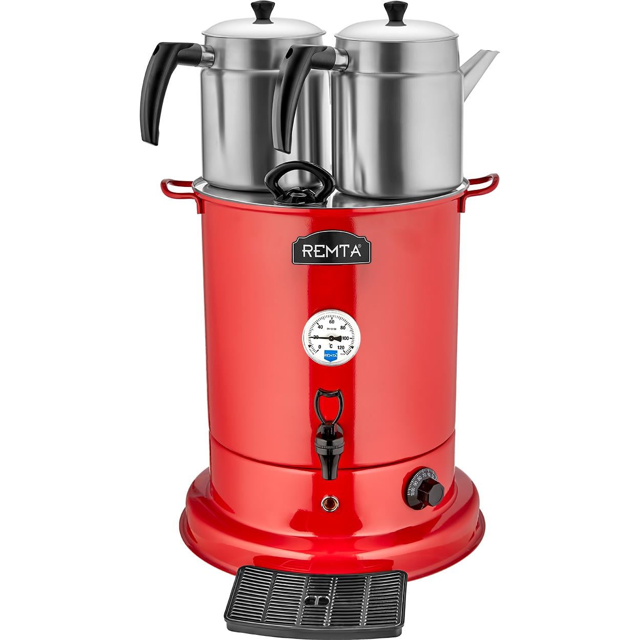 Remta 2 Demlikli Elite Çay Makinesi 25 lt - EL10 - KIRMIZI
