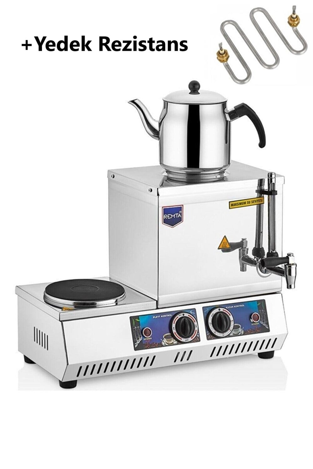 Remta K30 15 Model Tek Demlikli Elektrikli Çay Ocağı 13 LT + YEDEK REZİSTANS