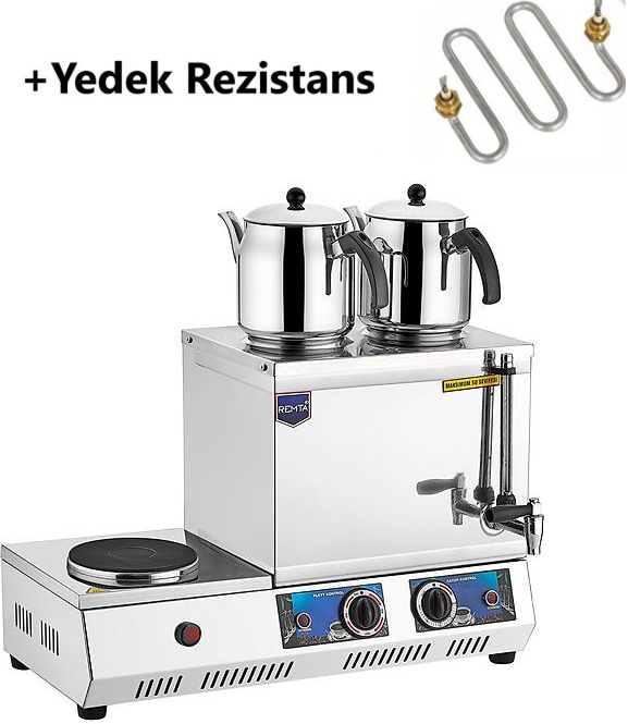 Remta K34 40 Model Çift Demlikli Elektrikli Çay Ocağı 29 LT + YEDEK REZİSTANS
