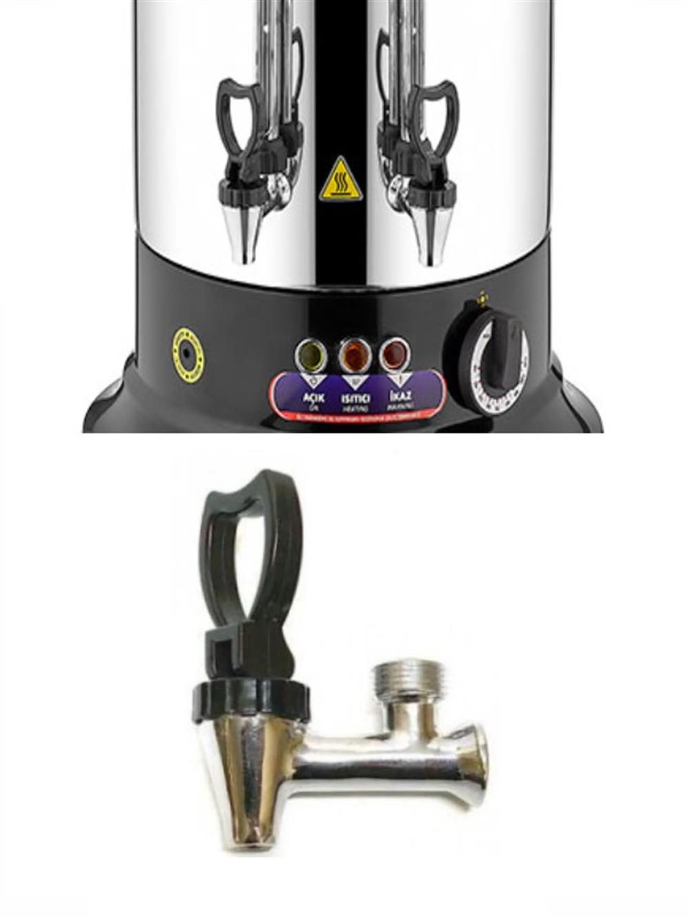 REMTA- P5 Çay Makinesi Musluğu Metal Basmalı Musluk 