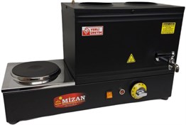 Mizan MC206-SYH Çift Demlik Pleytli Çay Kazanı 20 LT Siyah 