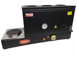 Mizan MC208-SYH Üç Demlik Pleytli Çay Kazanı 40 LT Siyah 